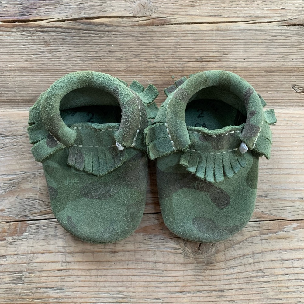 Freshly Picked Camo Mocc, Size 2